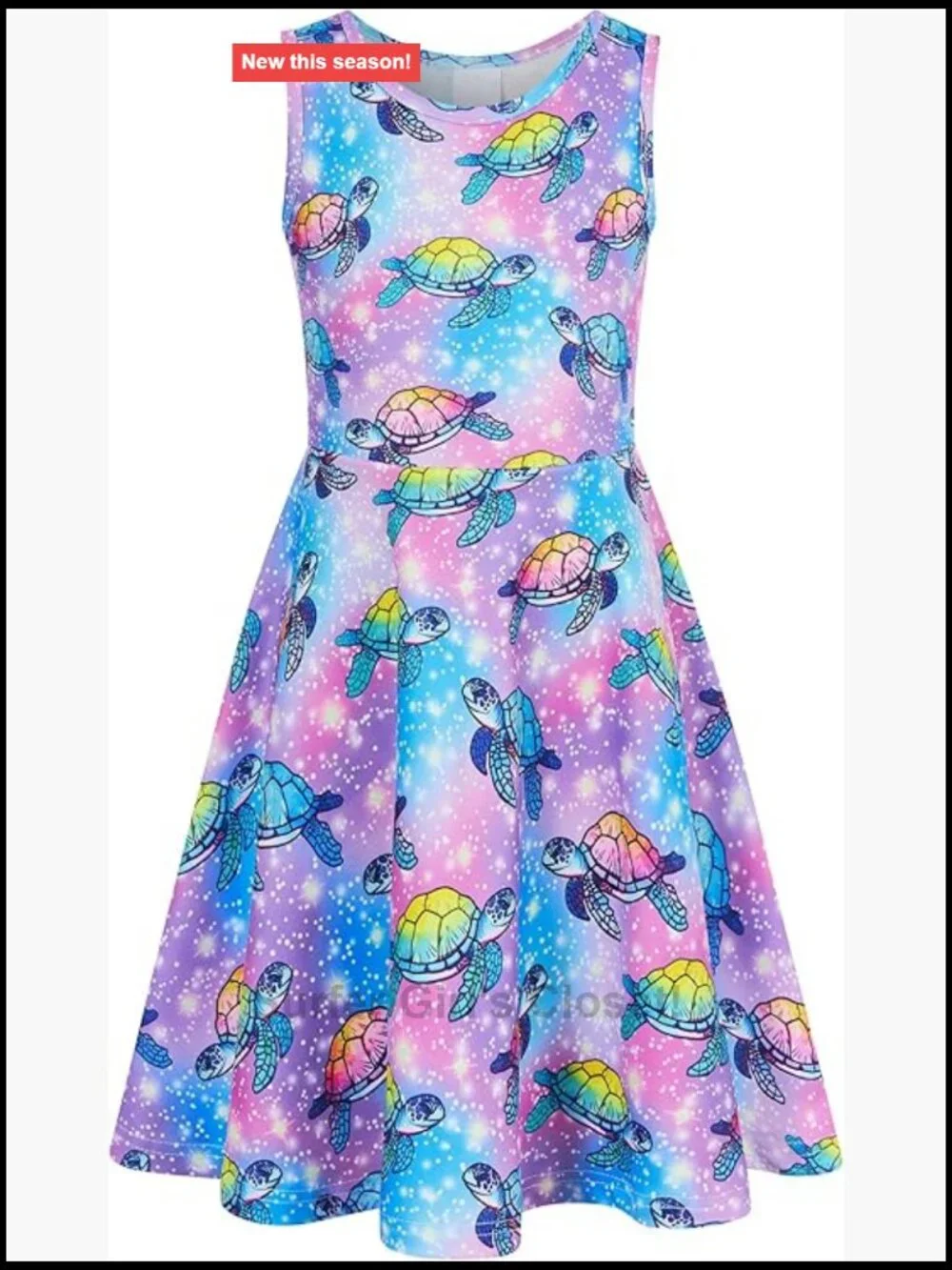 Sleeveless Round Neck Sundress with Elasticated Back